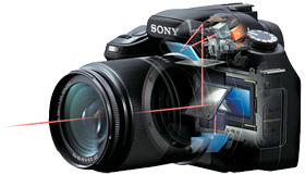 Quick AutoFocus Live View lets you enjoy live image previews with the convenience of fast, accurate autofocus and rapid continuous shooting