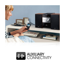 Simple connection of Audio sources with Audio Input jack