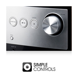 Easy button layout for simple control and usability