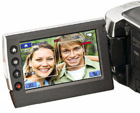 Smile Shutter automatically shoots still photos whenever your subjects smile, without interrupting your recording