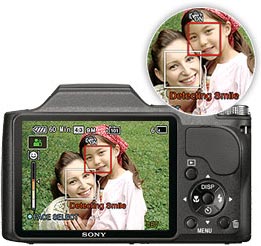 Press the icon and Smile Shutter makes catching smiles easy
