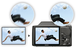 Optical SteadyShot uses a sensor to prevent hand shake blurring pictures