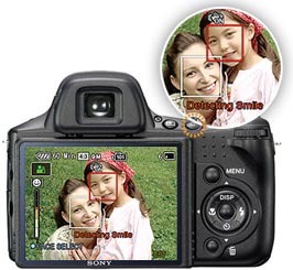 Press the icon and Smile Shutter makes catching smiles easy Press the icon and Smile Shutter makes catching smiles easy