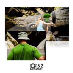 Every photo is sharp and vivid with 18.2 megapixels. 