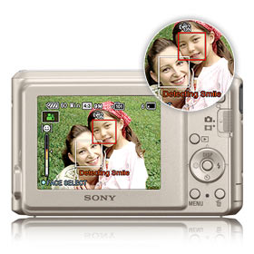 Press the icon and Smile Shutter makes catching smiles easy.