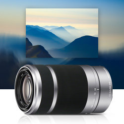 Capture every detail even if far away thanks to this 3.8x telephoto zoom E-mount lens.