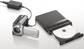Connect DVDirect to your Handycam and with one touch you can burn everything on to blank discs for safekeeping, no PC required Connect DVDirect to your Handycam and with one touch you can burn everything on to blank discs for safekeeping, no PC required