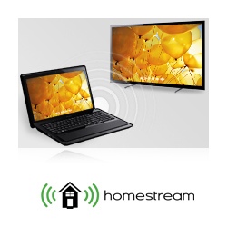 Enjoy all your music, movies and photos from your PC on your TV with Sony Homestream.      