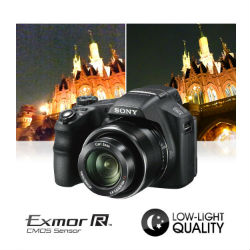 High sensitivity pro-style Exmor R CMOS sensor with 18.2 megapixels for unsurpassed pictures even in low light.