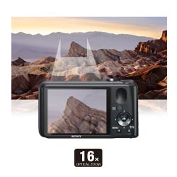 16x optical zoom with high quality 24mm wide angle Sony lens.