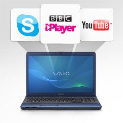 Press the WEB button and you&rsquo;ll be online in seconds to a world of entertainment.