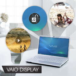 See your photos and videos come vividly to life on its real-wide 15.5&rdquo; VAIO Display.