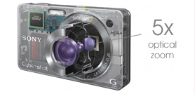 Get closer with a generous 5x optical zoom