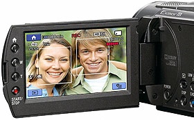Smile Shutter automatically shoots still photos whenever your subjects smile, without interrupting your recording
