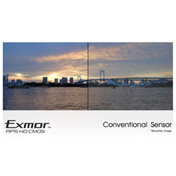 Capture everything, even in low light with the Exmor R&trade; CMOS sensor.