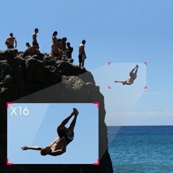 Capture images in superb clarity with a 16x IS optical zoom. 