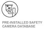 Pre Installed Safety Camera Database