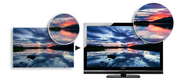 The unique technology of BRAVIA ENGINE 3 optimises the quality of every single scene