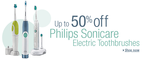 Up to 50% off Philips Sonicare toothbrushes