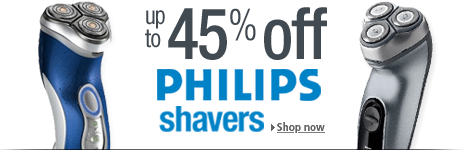 up to 45% off Philips shavers  