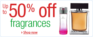 Up to 50% off fragrances