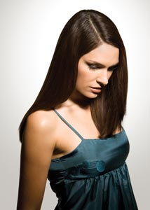 Hair after using the Shine Therapy straightener