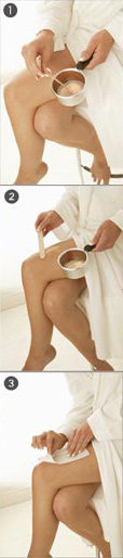 Total body waxing usage