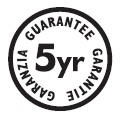 5 year guarantee