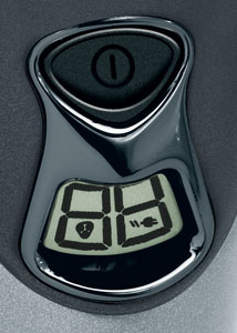 The Rotary Shaver's digital battery level indicator display
