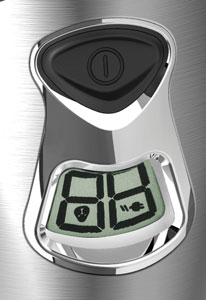 The Rotary Shaver's digital battery level indicator display