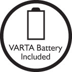 The NE3350 comes with a Varta battery