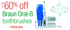 50% off Oral-B toothbrushes at Amazon.co.uk