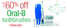50% off Oral-B toothbrushes at Amazon.co.uk