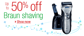 Up to 50% off Braun shaving products at Amazon.co.uk
