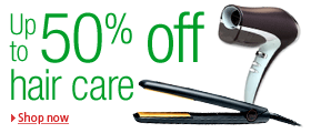 Up to 50% off hair care products at Amazon.co.uk