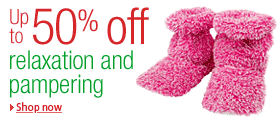 Up to 50% off relaxation and pampering products at Amazon.co.uk