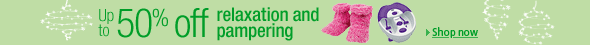Up to 50% off relaxation and pampering products at Amazon.co.uk