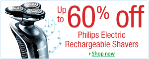 Up to 50% off Philips Electric Shavers