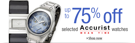Up to 75% off selected Accurist watches