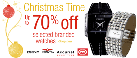 Christmas Time - Up to 70% off top branded watches