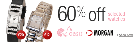 60% off selected Morgan & Oasis watches