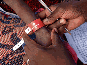 Kit Heath's Save The Children bracelet image