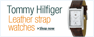 Tommy Hilfiger Leather Strap Watches for men and women