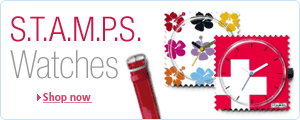S.T.A.M.P.S. watches: designer watches, men's watches and women's watches with interchangable watch strap and watch face that make great collectors watch.