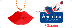 Anna Lou of London: Designer jewellery including necklaces, earrings, wrist cuffs, bangles, bracelets and brooches