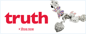 Truth Beads and Charms: including charm bracelets, clip-on charms, glass beads, and silver charms designed to fit pandora charm bracelets.