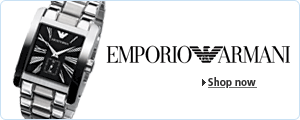 Emporio Armani watch and logo