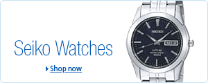 Seiko Watches:Great range of Seiko watches for men, women, youths and kids including Seiko Kinetic and Seiko Automatic.