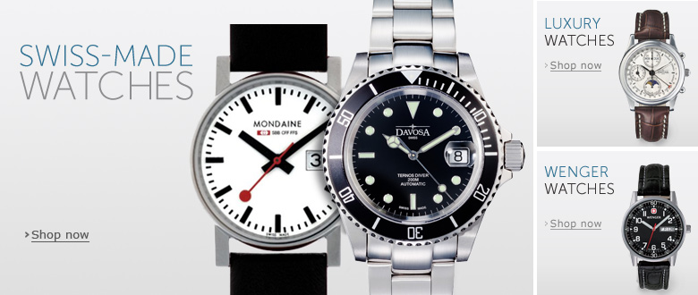 Swiss Made Watches plus luxury watches and Wenger