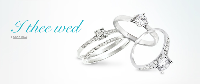 I Thee Wed. Wedding and engagement rings.